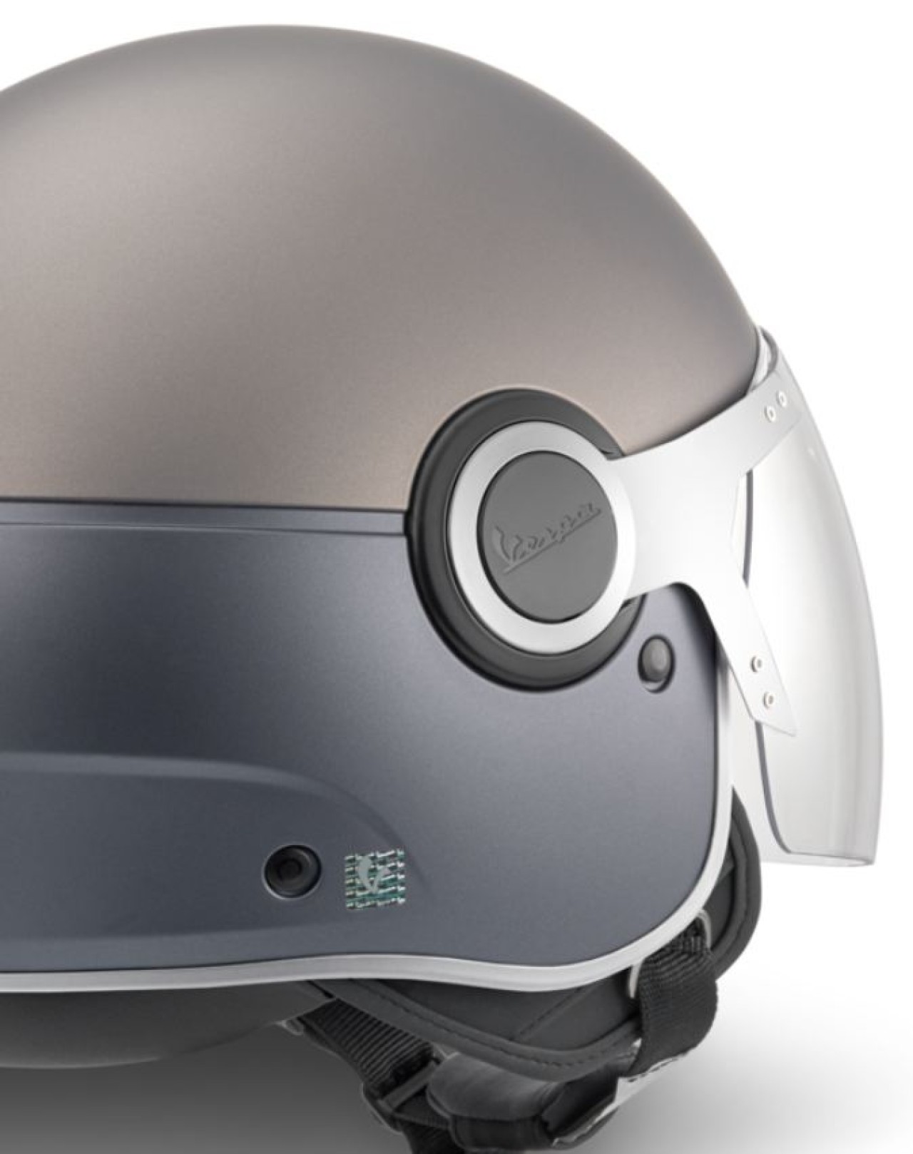 Casco Vespa jet Demi Jet, Argentario titanio