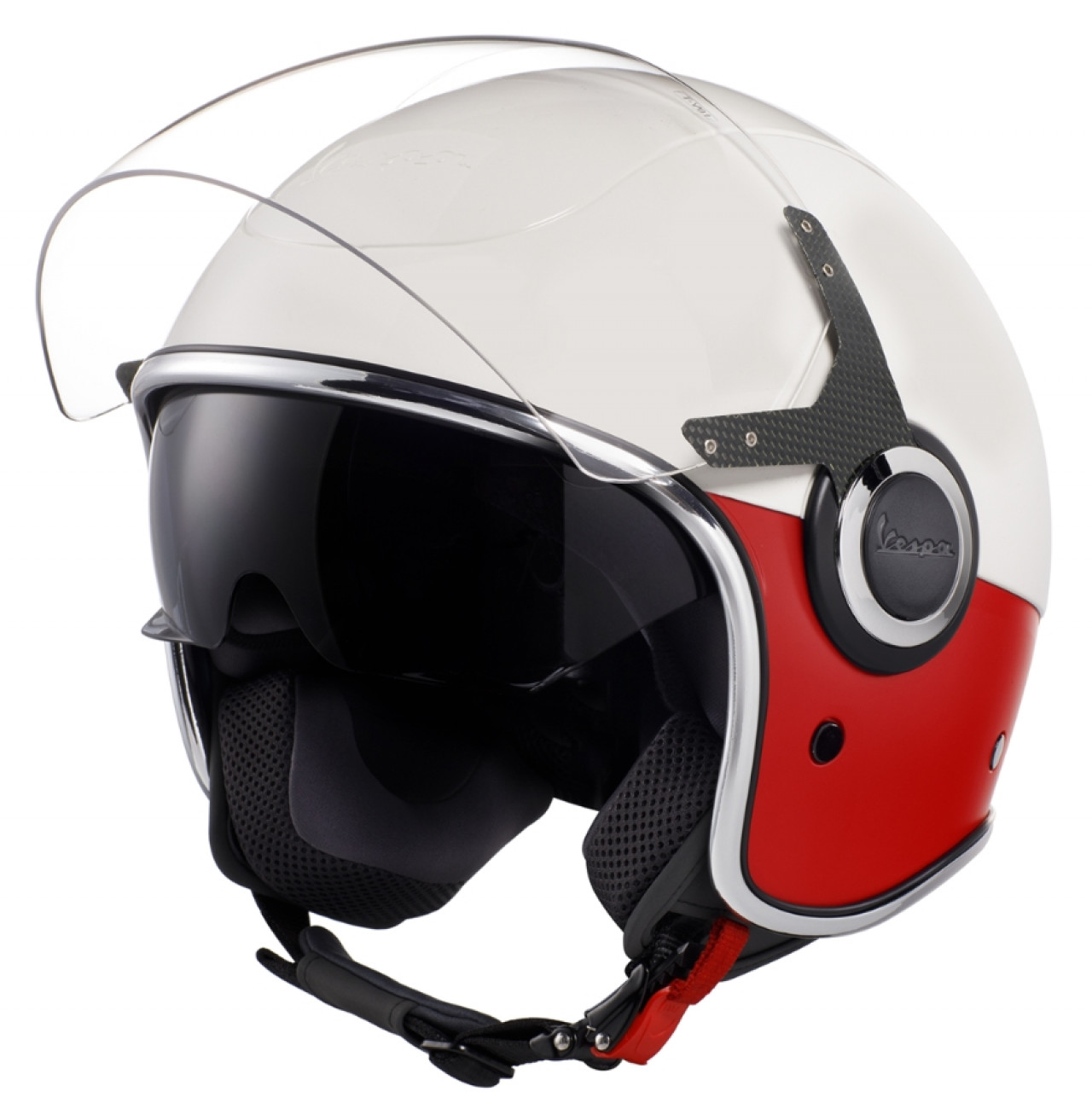 Casco Vespa VJ blanco / rojo
