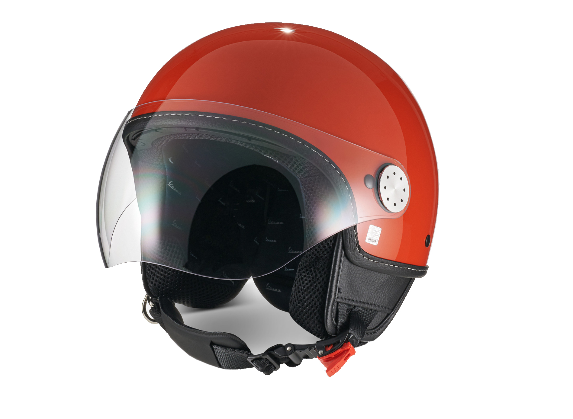 Visera Casco Vespa Jet 4.0 naranja impolsivo
