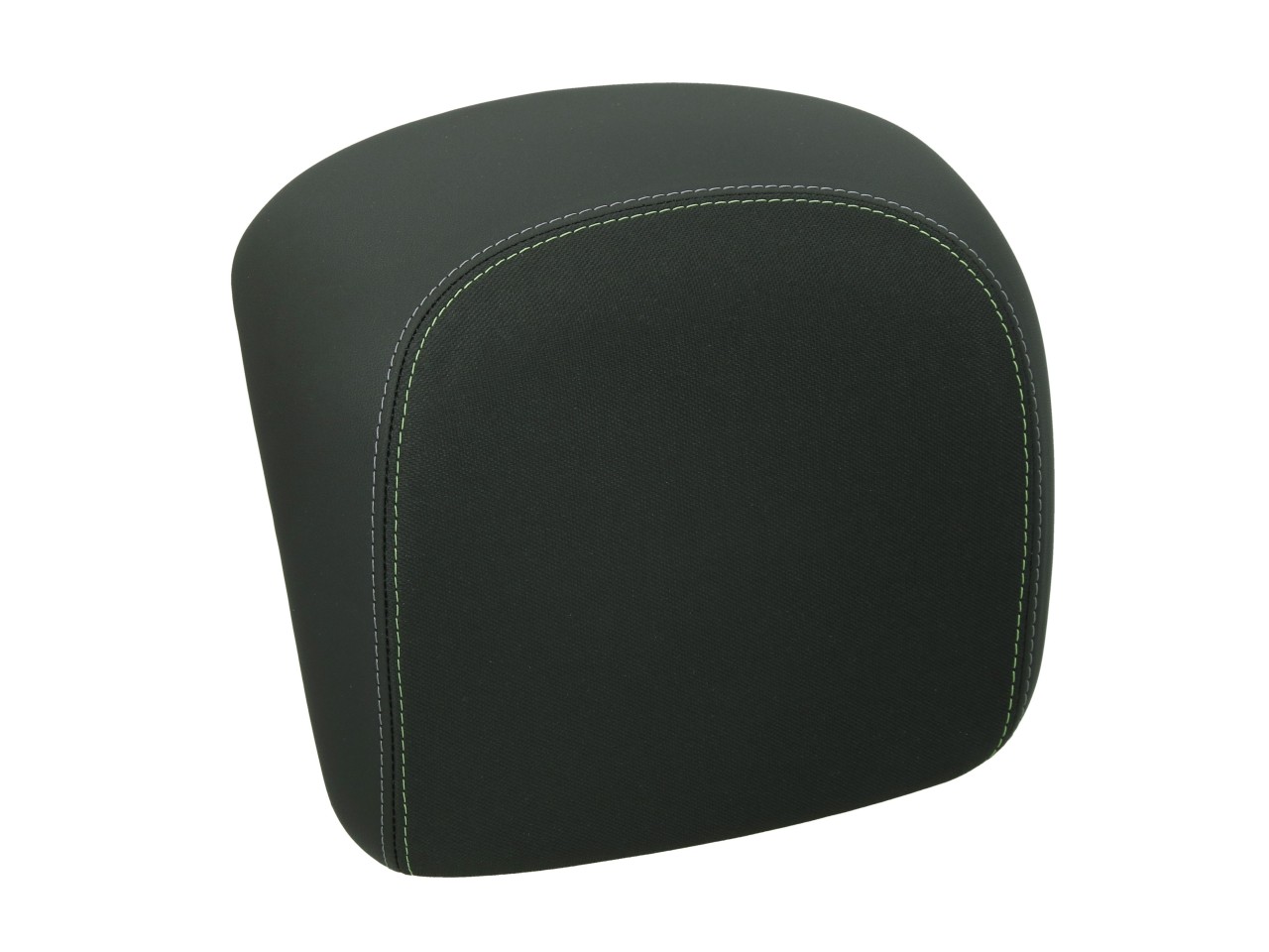 Respaldo original para el baúl trasero de la Vespa GTS/GTV - negro, con costura verde