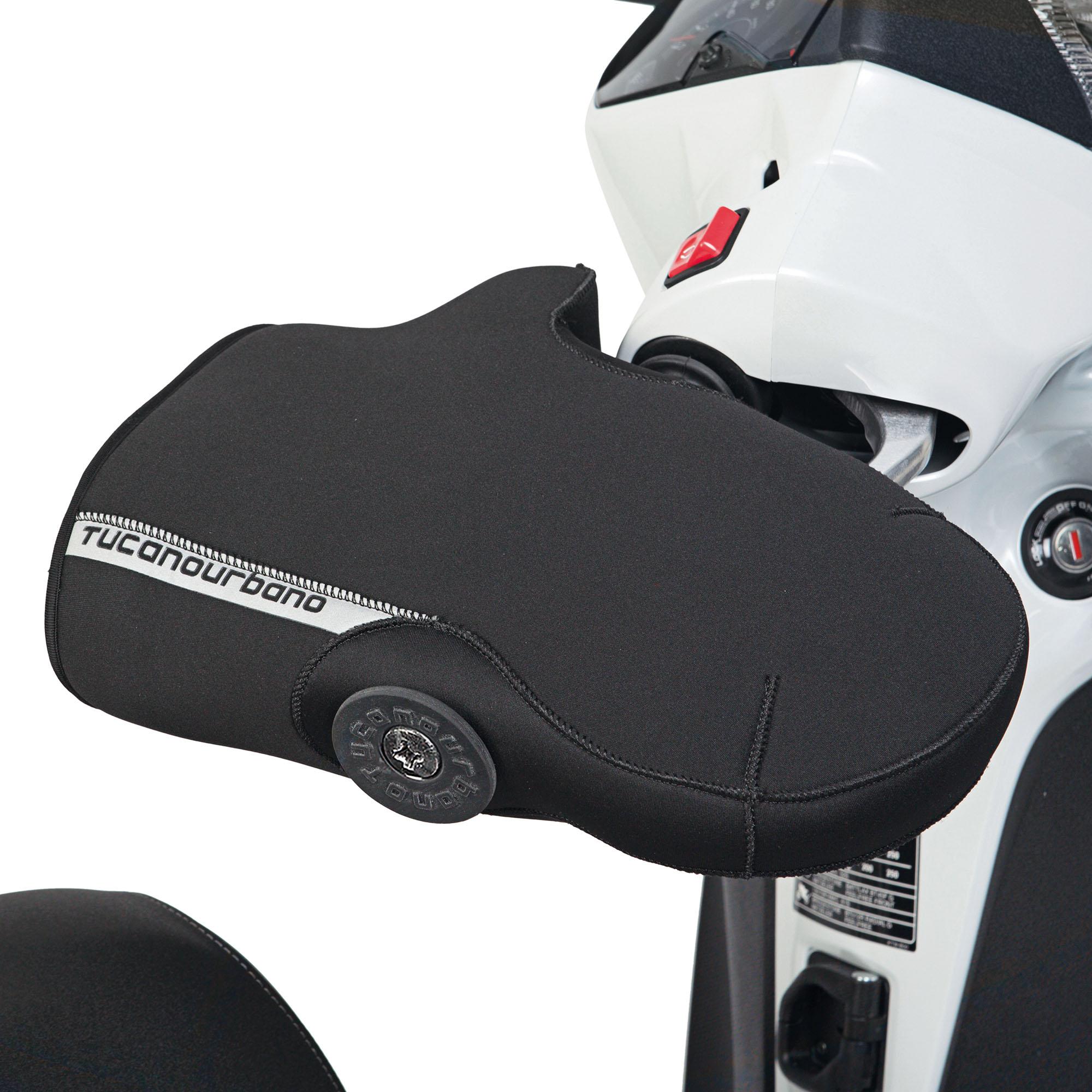 Guantes de manillar, para Vespa GT / Vespa GTS, con protector, negro Tucano Urbano