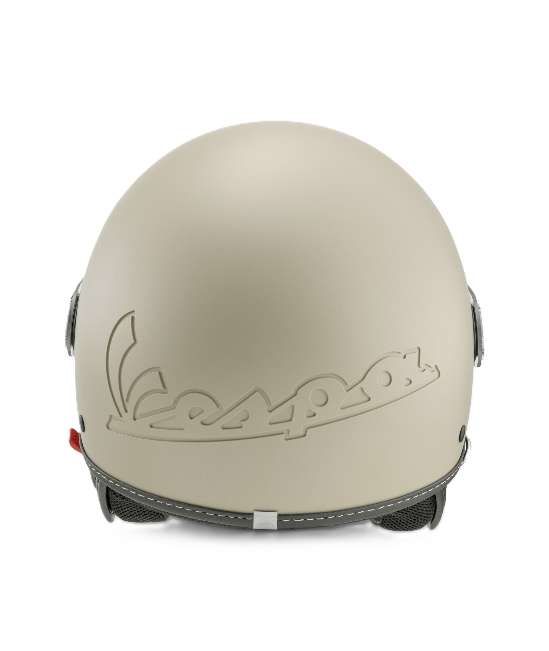Casco jet Vespa, Vespa Visor LangHe, beige mate (598)