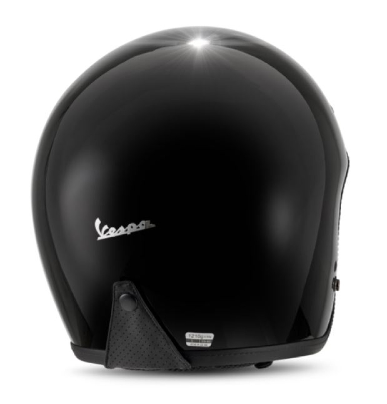 Casco jet Vespa Versilia negro - XS