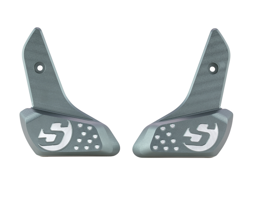 Estriberas derecha e izquierda para Vespa Primavera /Sprint 50-150cc 2T/4T AC, gris mate