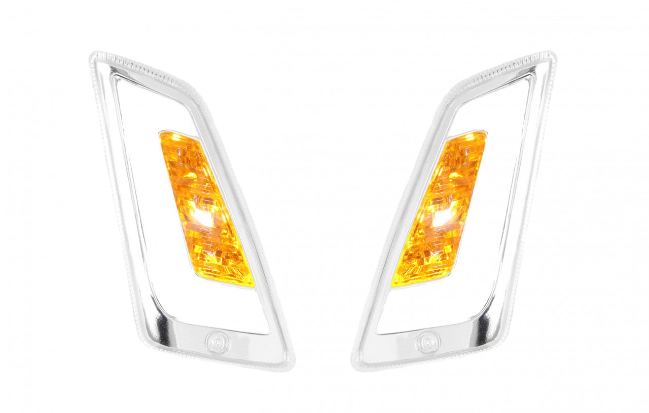Juego de indicadores LED delanteros, transparentes para Vespa GT, GTL, GTV, GTS 125-300