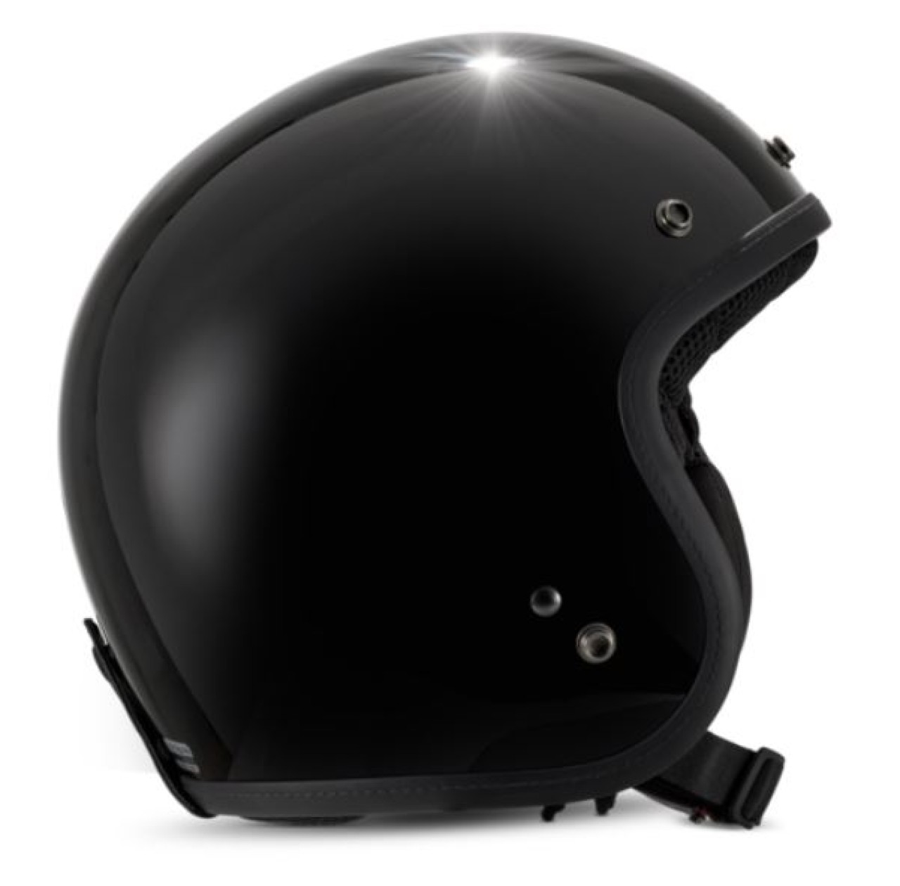 Casco jet Vespa Versilia negro - XS