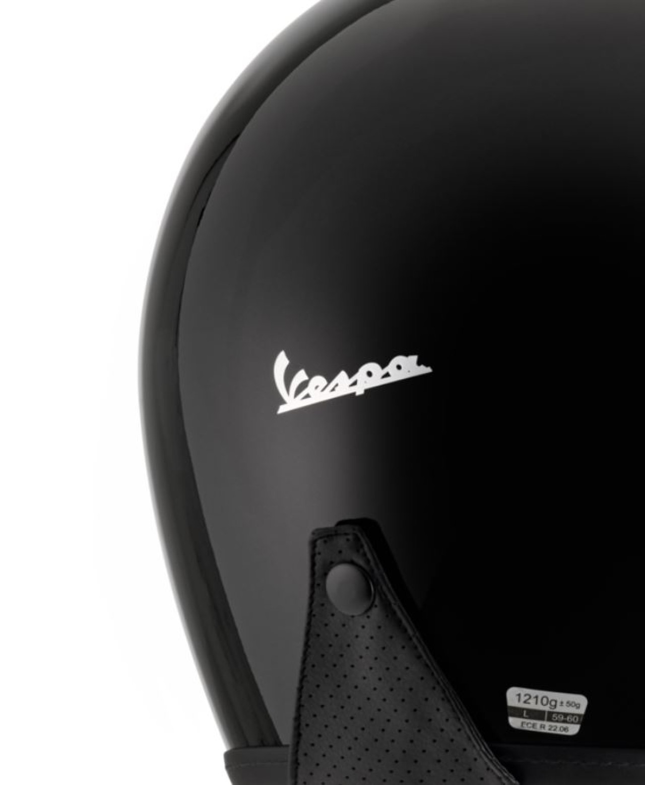 Casco jet Vespa Versilia negro - XS