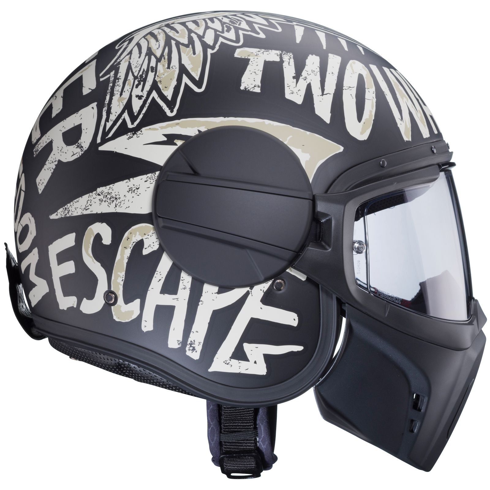 Casco Caberg Ghost Nuke, negro mate/gris
