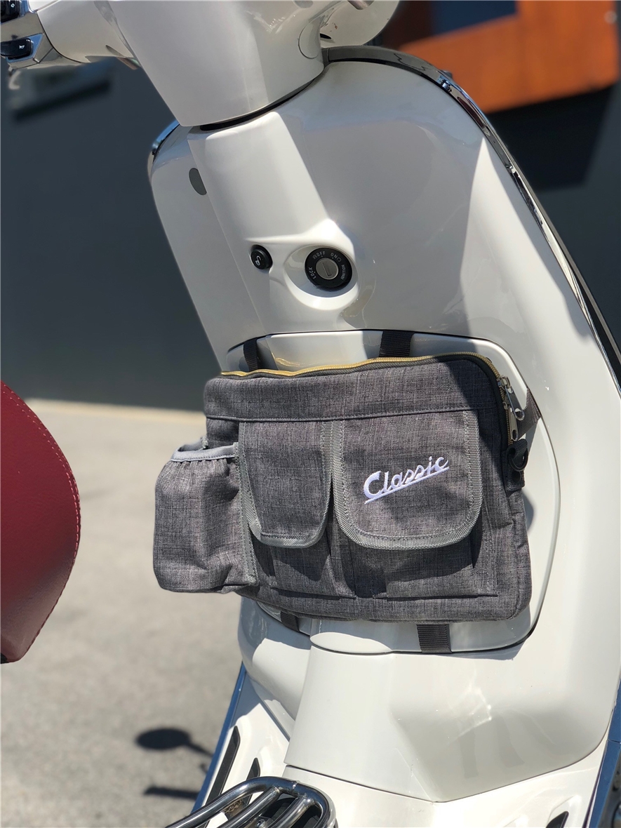 Bolsa "Classic" para maletero/guante Vespa - gris, nylon