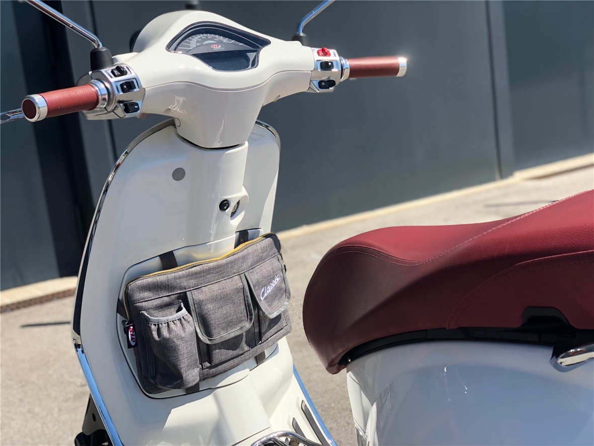 Bolsa "Classic" para maletero/guante Vespa - gris, nylon