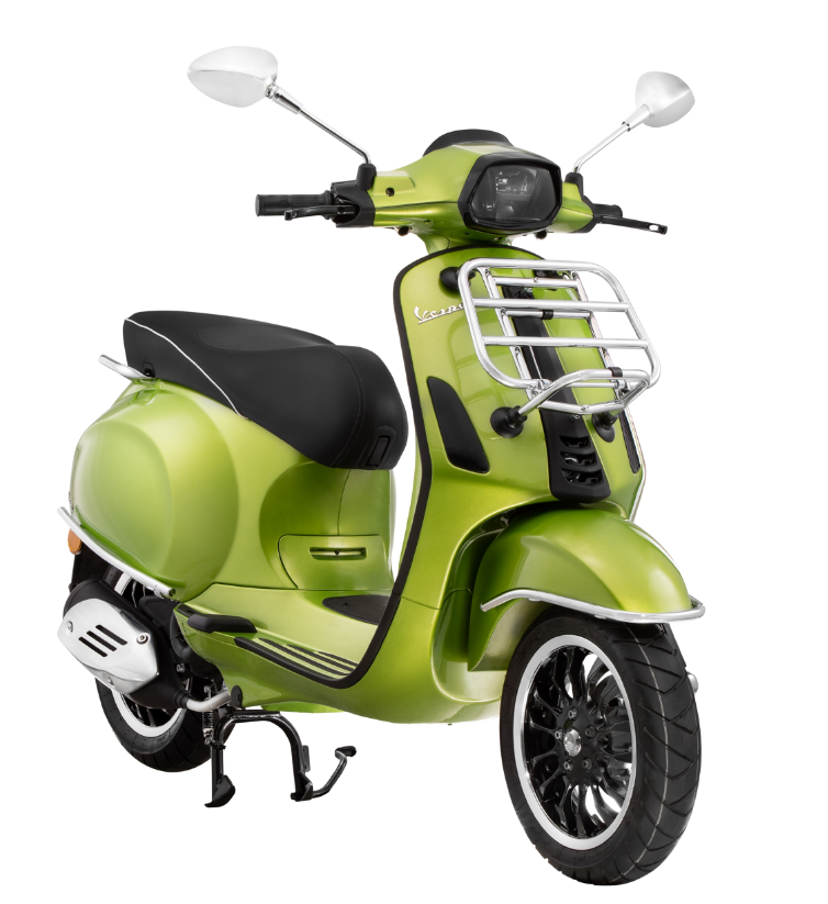 Guardabarros parachoques delantero para Vespa Primavera/Sprint/Elettrica 50-150cc, cromado
