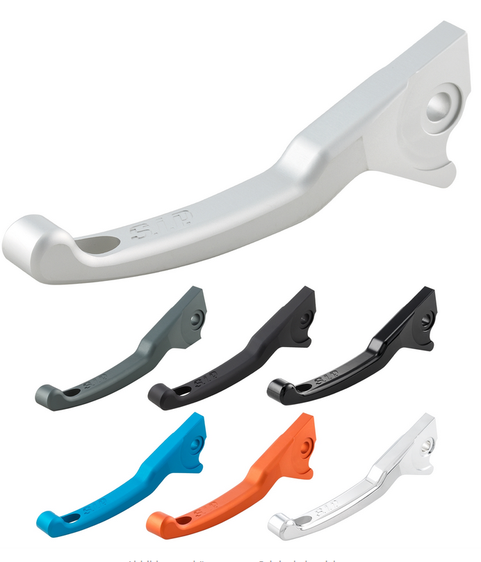 Juego de manetas de freno deportivas Shorty para Vespa LX /LXV /S /Primavera /Sprint 50-150ccm, negro mate