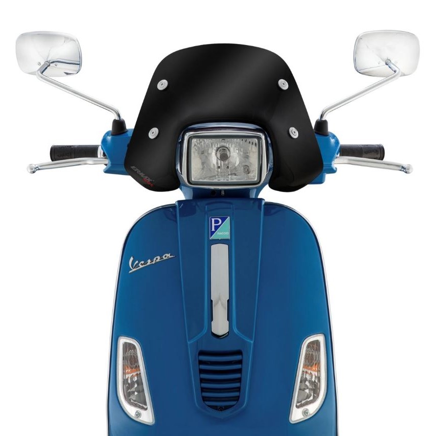 Flyscreen ERMAX Piccolo para Vespa S 50-150cc, tintado negro