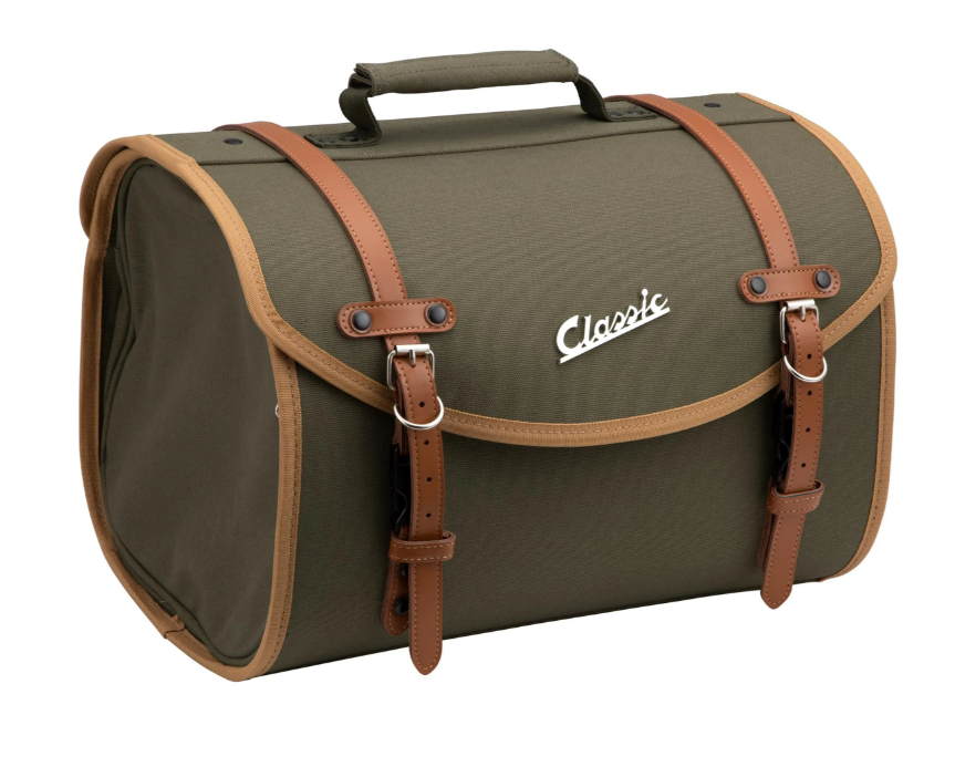 Bolsa "Classic" grande para Vespa, lona, oliva