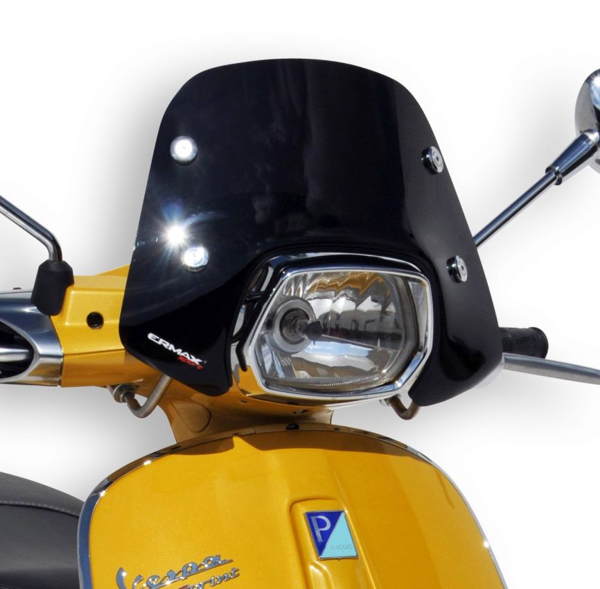 Parabrisas Ermax Piccolo para Vespa Sprint - negro