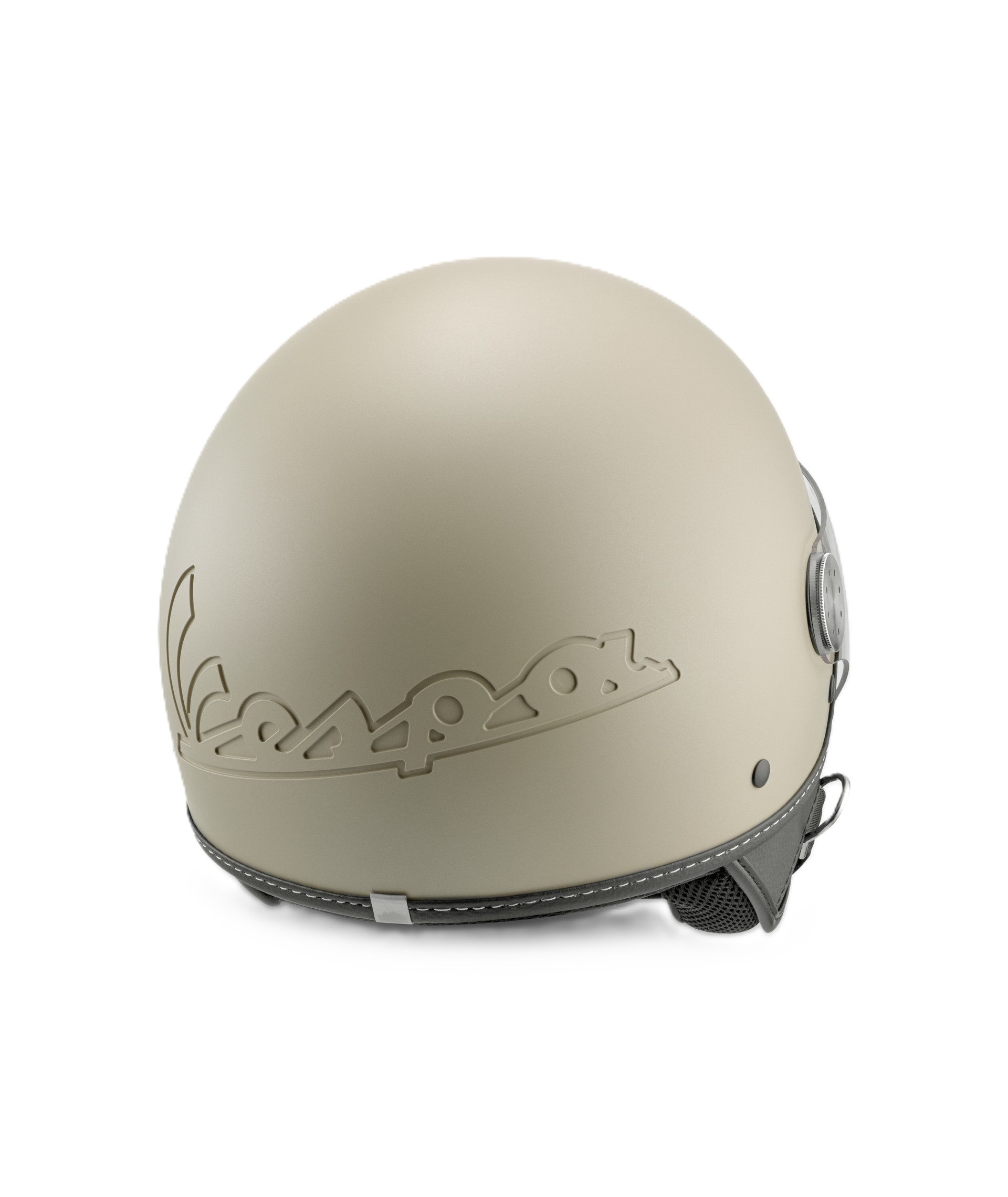 Casco jet Vespa, Vespa Visor LangHe, beige mate (598)