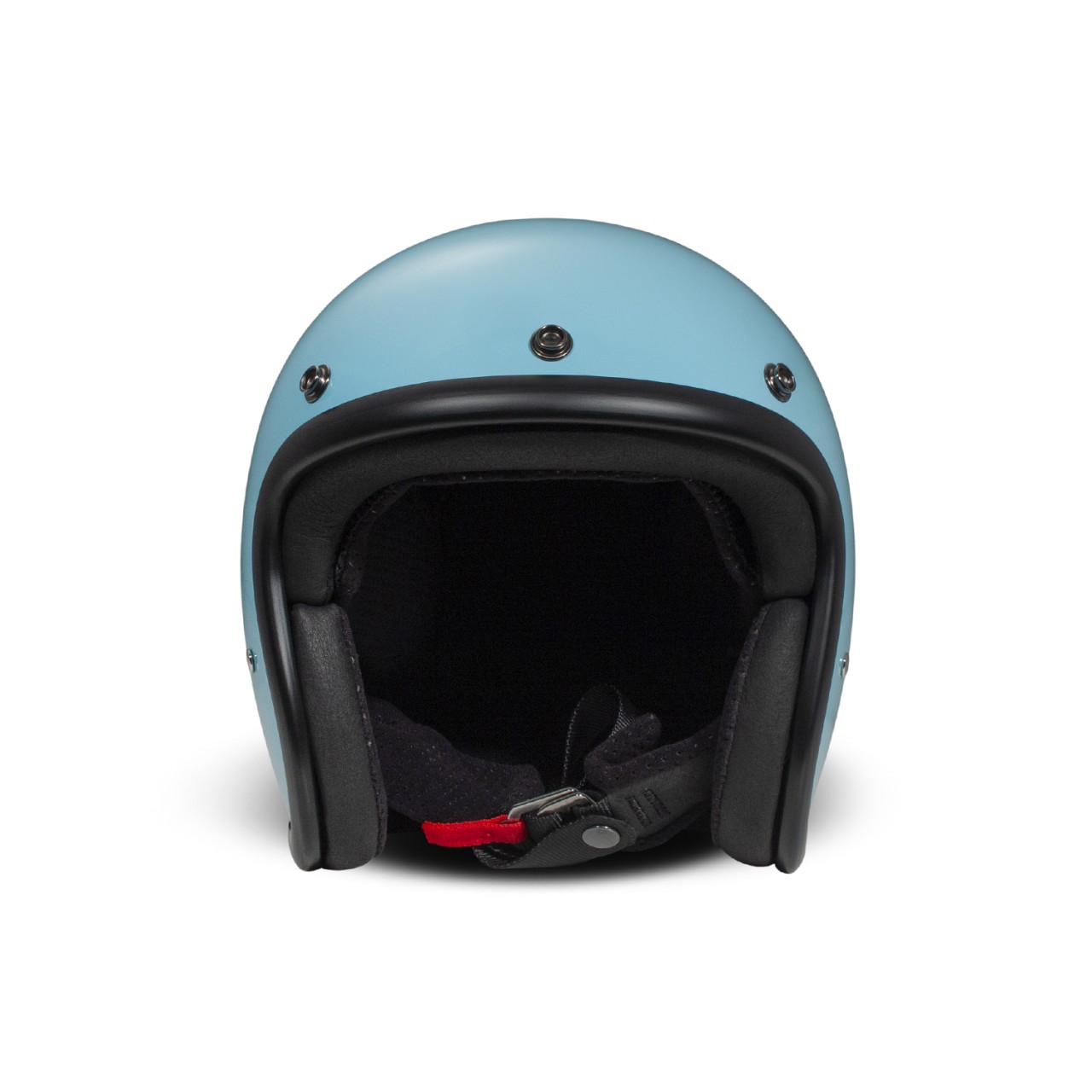 Casco abierto DMD Retro, azul brillante, azul claro, fibra de vidrio, ECE 22.06