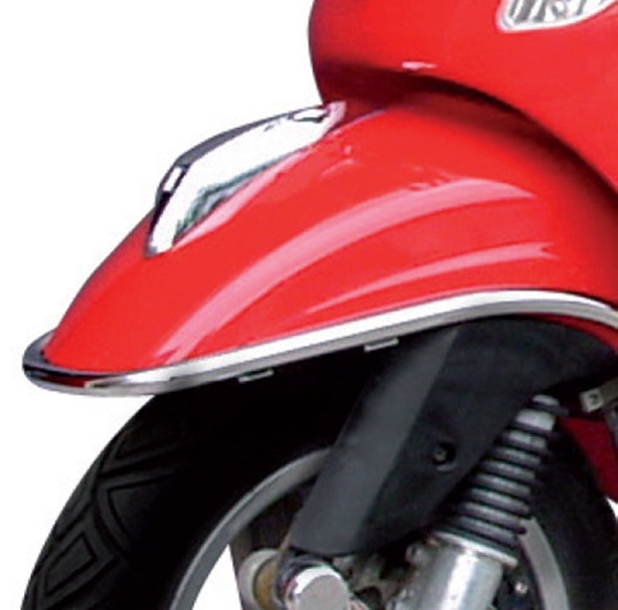 Guardabarros de protección del parachoques cromado Vespa S