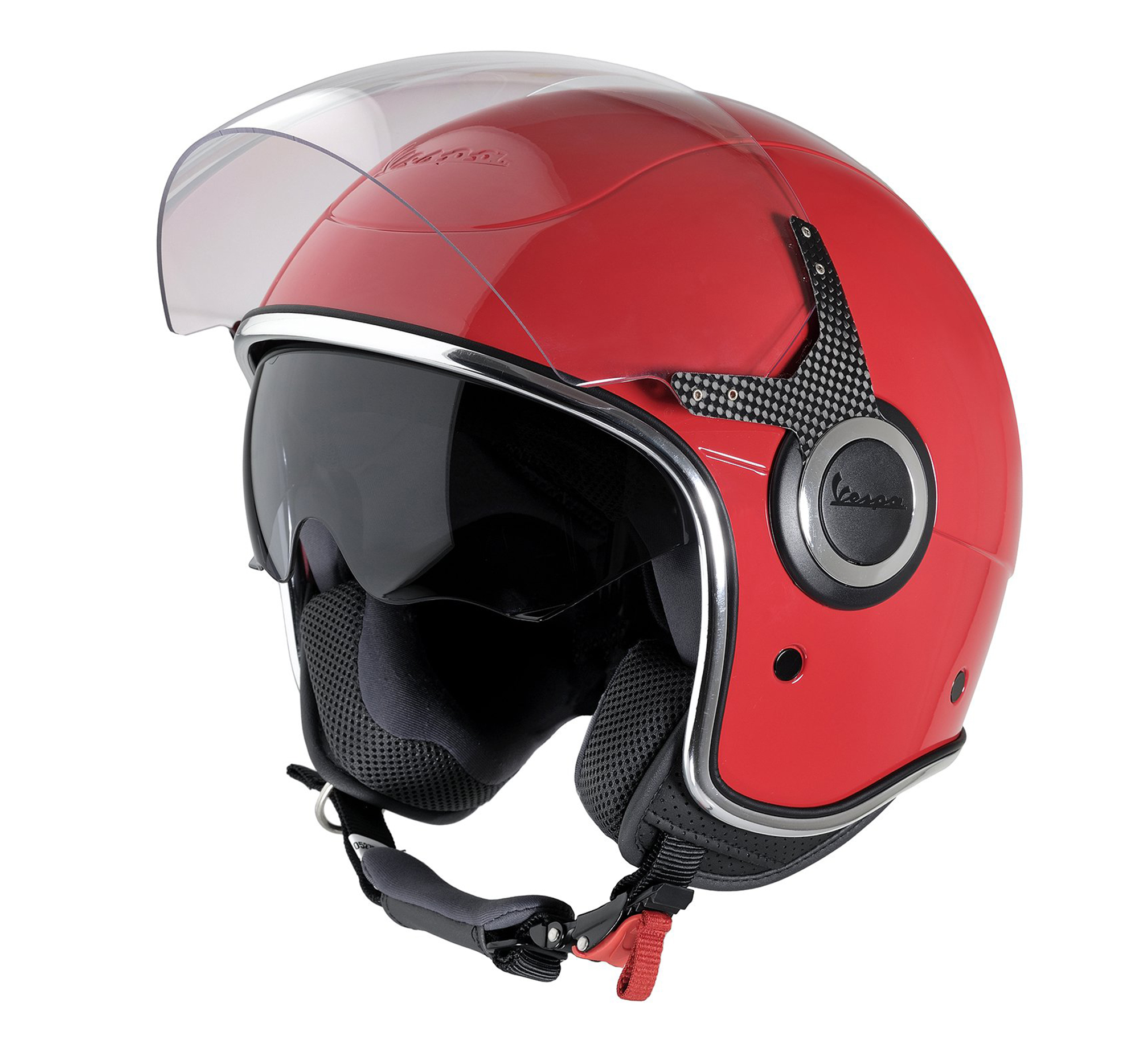 Casco Vespa Jet VJ rojo