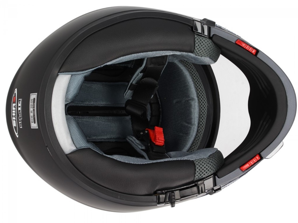 Casco modular Shiro, SH414, sistema, negro mate