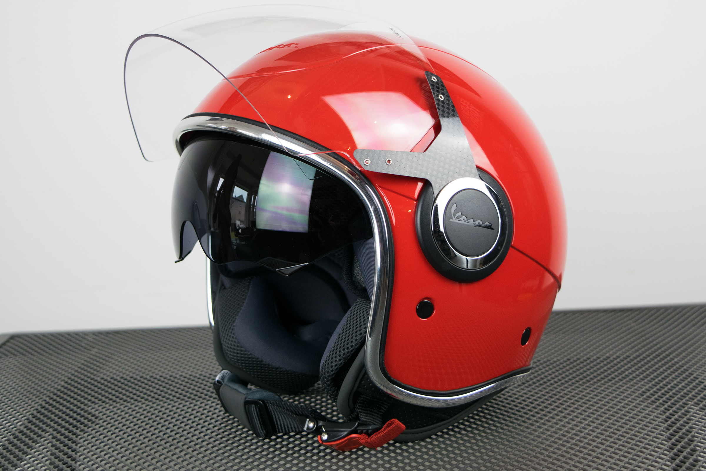 Casco Vespa Jet VJ rojo