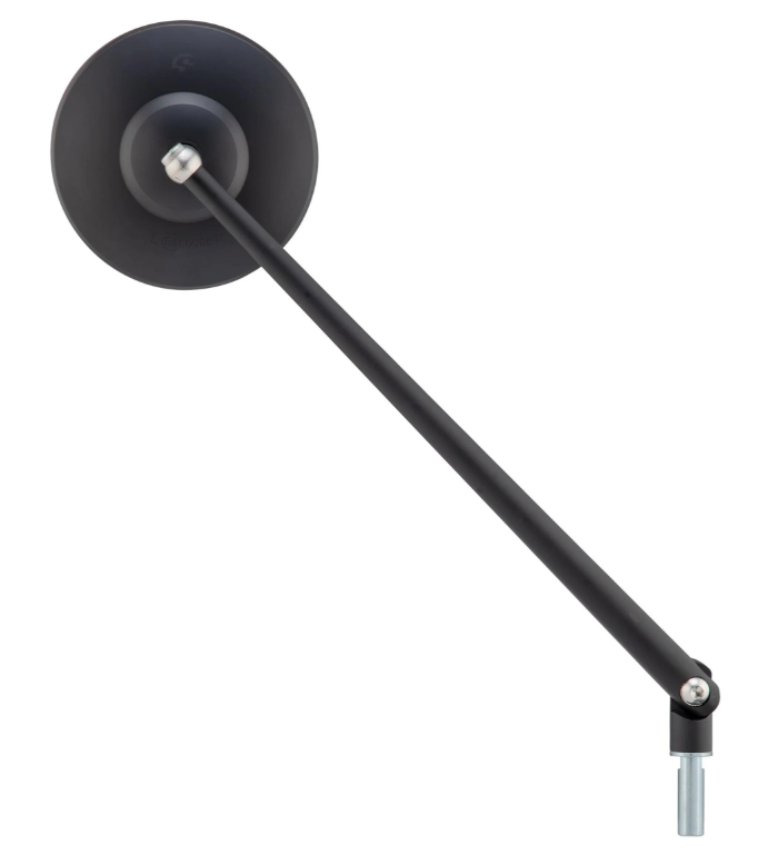 Retrovisor estándar para Vespa, rosca derecha, negro mate