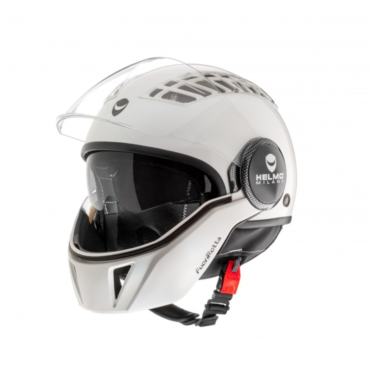 Casco Helmo Milano Full jet, FuoriRotta, blanco