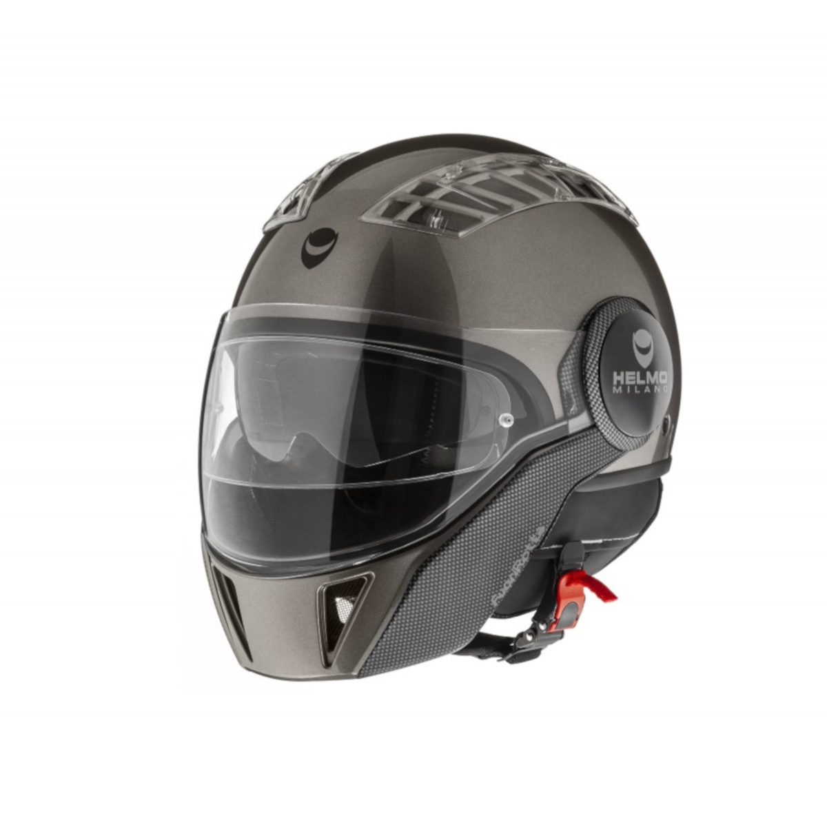Casco Helmo Milano Full jet, FuoriRotta, gris brillante