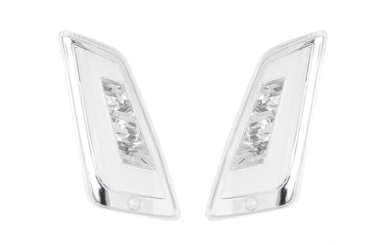 Juego de indicadores LED delanteros, transparentes para Vespa GT, GTL, GTV, GTS 125-300
