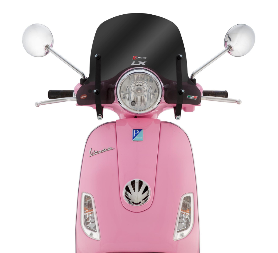 Parabrisas FACO semialto para Vespa LX 50-150cc, tintado