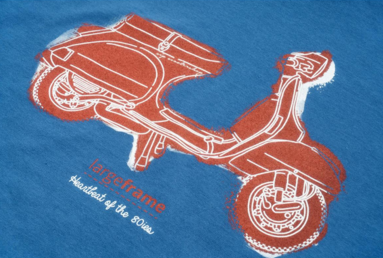 Camiseta "PX - Heartbeat of the 80's", hombre azul