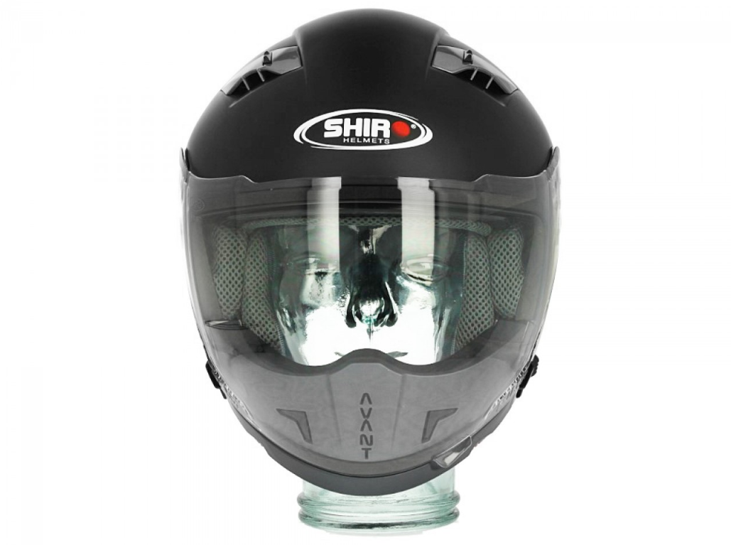 Casco modular Shiro, SH414, sistema, negro mate