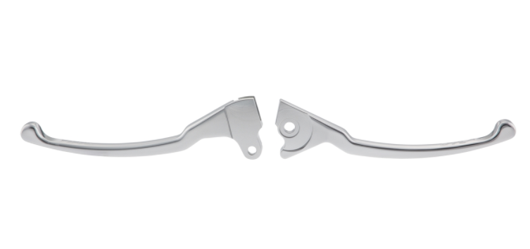 Juego palanca freno sport izquierda/derecha para Vespa LX/LXV/S/Primavera/Sprint 50-150cc, plata