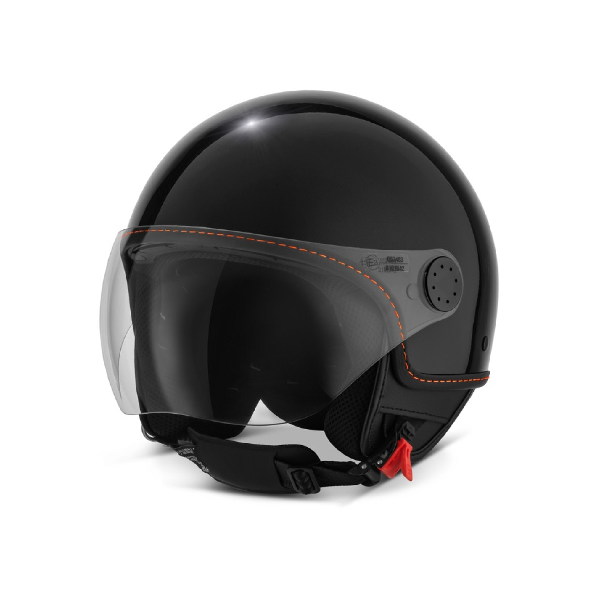 Visera Casco Vespa Jet 4.0 negro / naranja