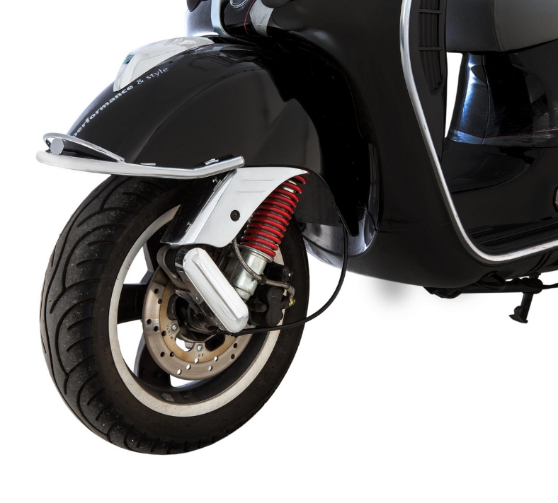 Guardabarros parachoques delantero para Vespa GTS /GTS Super /GTV /GT 60 /GT /GT L, 125-300ccm, cromado