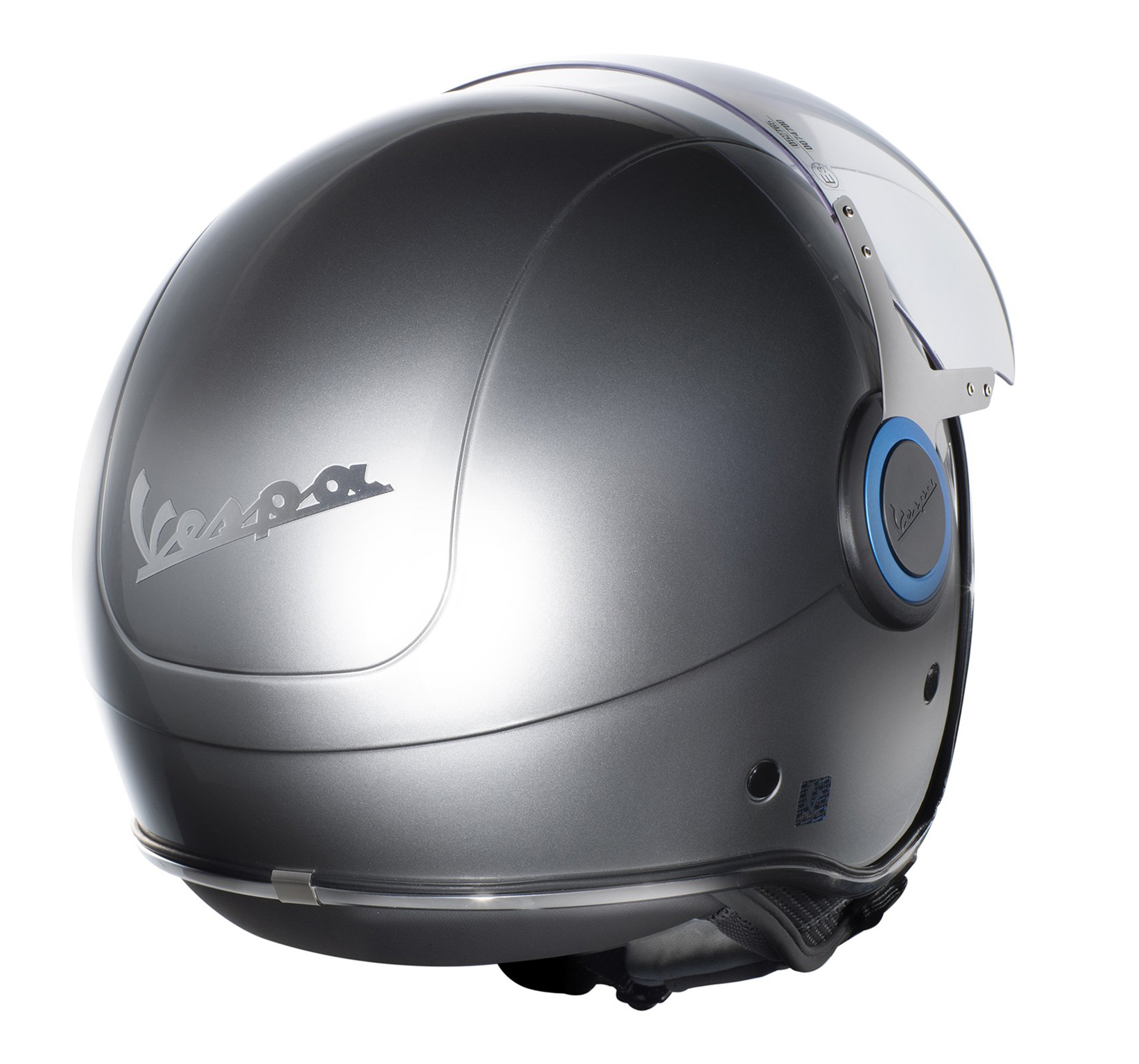 Casco Vespa Jet VJ Elettrica, plata