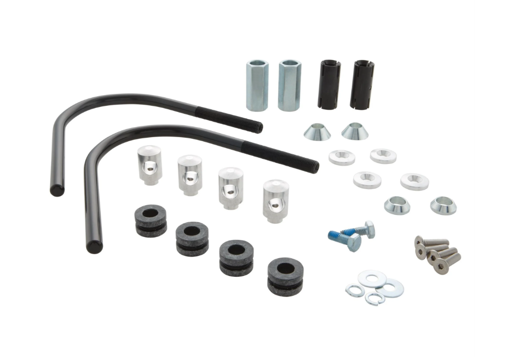 Material de montaje Flyscreen para Vespa GTS/GTS Super/GT/GT L 125-300cc, negro