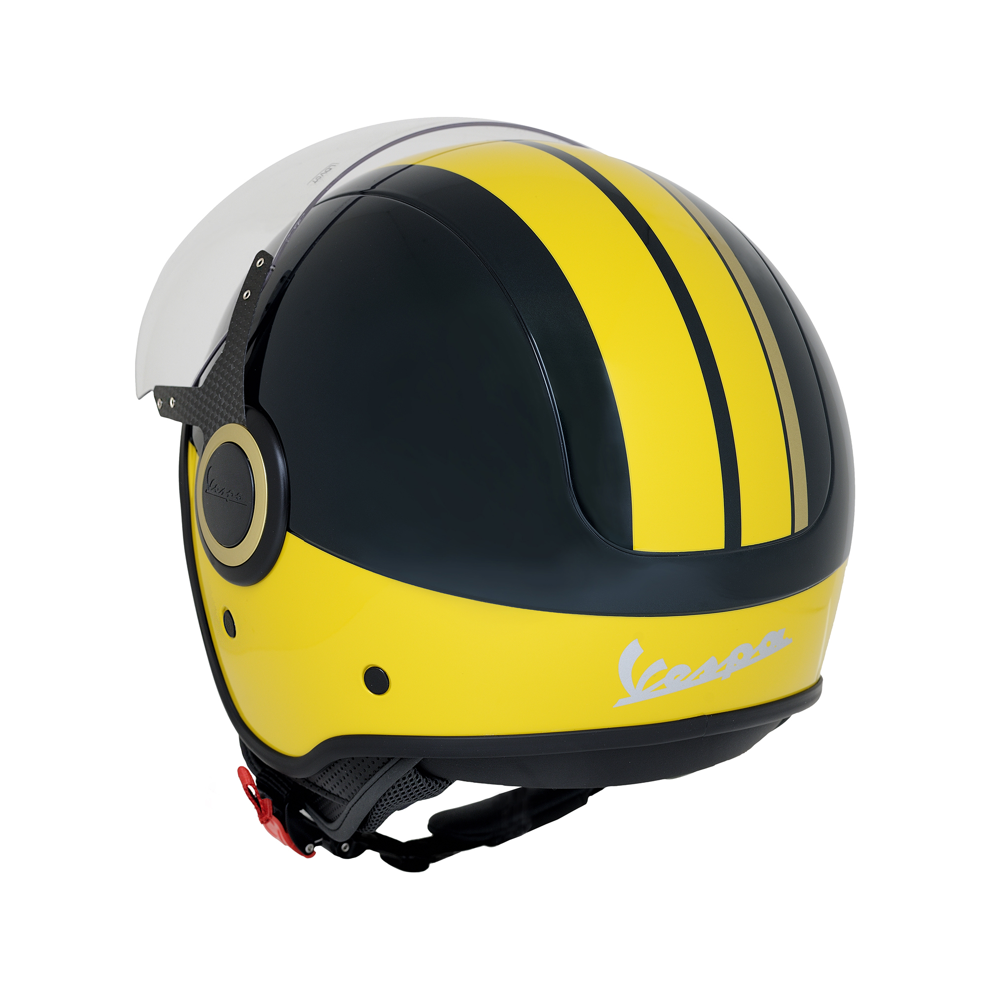 Casco jet Vespa VJ Racing 60s verde / amarillo - Sixties