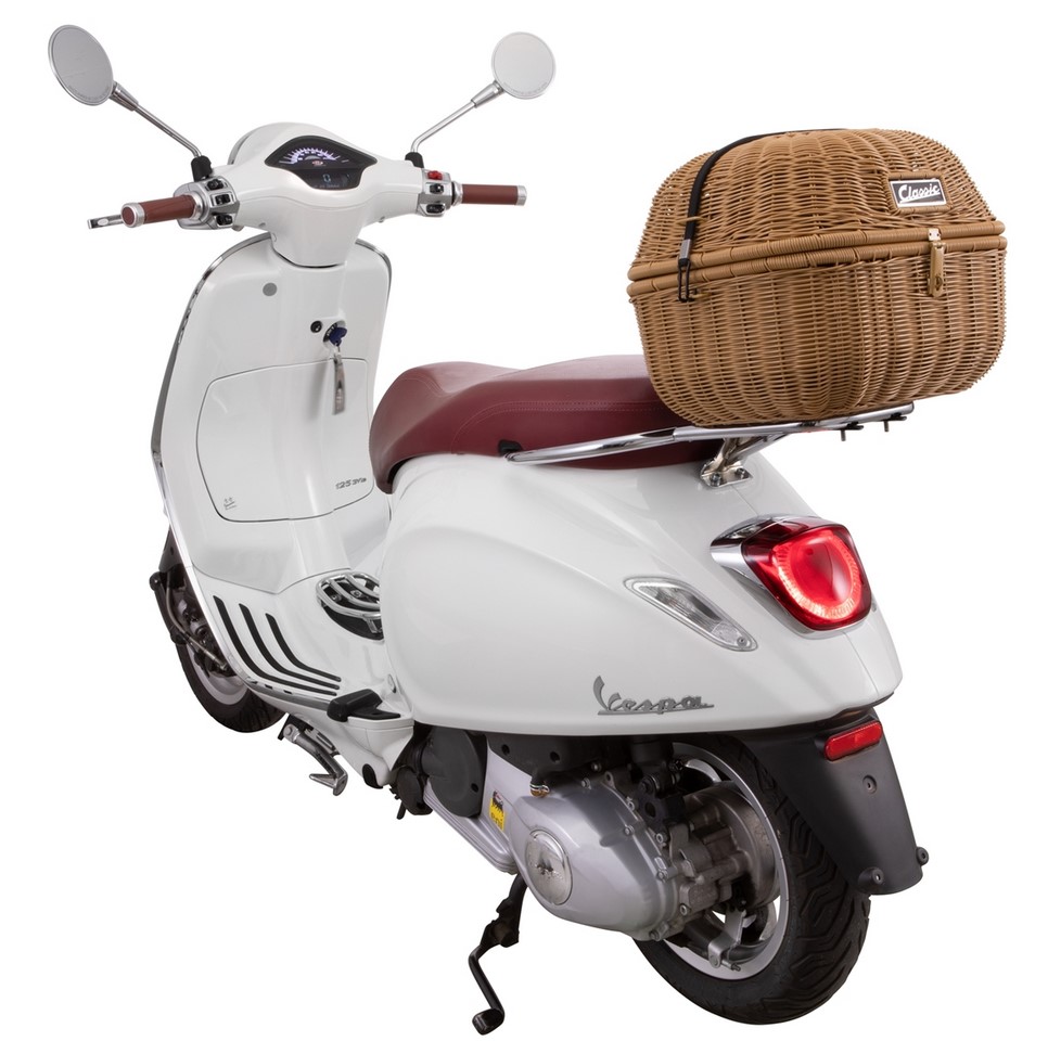 Kit de portaequipajes Classic para Vespa GTS/GTV/GT60 125-300cc, marrón