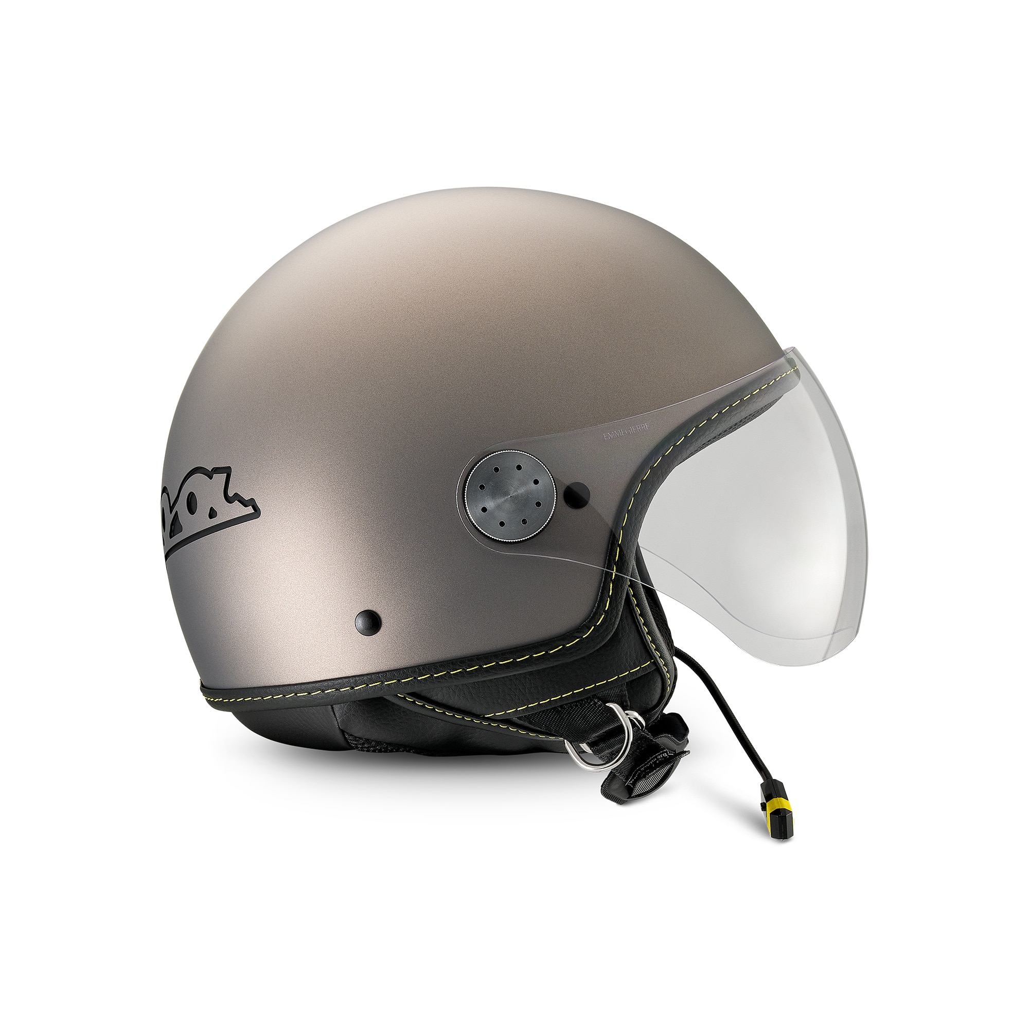 Casco integral Vespa Visor 4.0 Grigio Ottimista Mate - Bluetooth - L1