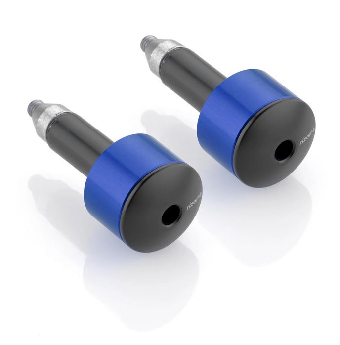 Contrapesos de manillar RIZOMA izquierdo y derecho para Vespa, anodizado azul
