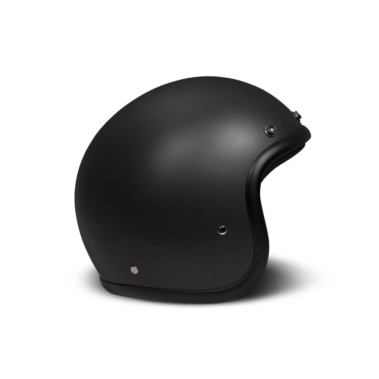Casco abierto DMD Retro, negro mate, fibra de vidrio, ECE 22.06