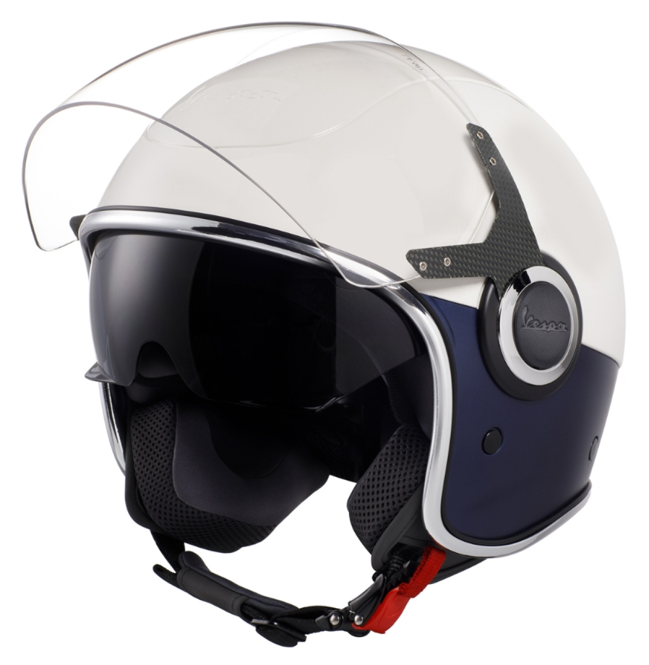 Casco Vespa VJ blanco / azul