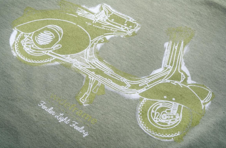 Camiseta "Faro Basso Fender Light Feeling", hombre verde oliva