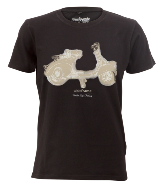 Camiseta "Faro Basso Fender Light Feeling", hombre negro lavado a la piedra