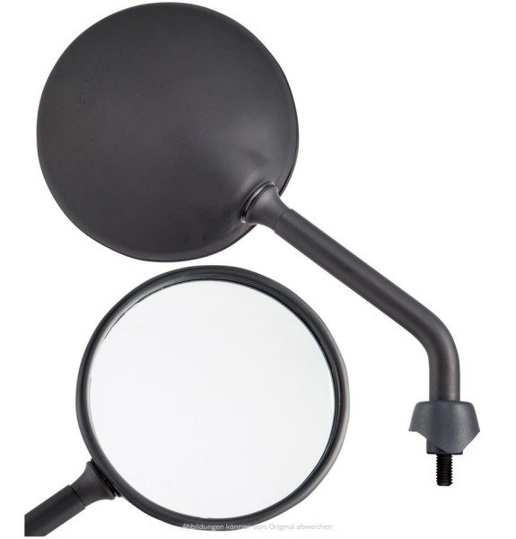 Espejo Shorty negro mate, derecho e izquierdo para Vespa GTS /​ GTS Super HPE 125/​300 ('19-)
