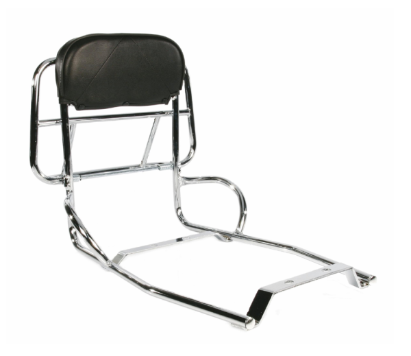 Portaequipajes trasero para Vespa PX 80-200cc, plegable, cromado
