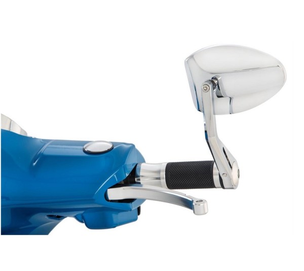 Retrovisor del extremo del manillar FERRARA 2 para Vespa, izquierdo o derecho, cromado