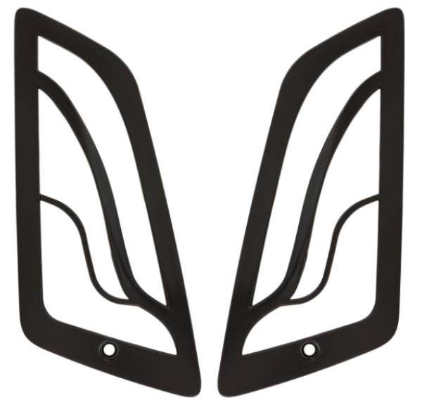 Rejilla de intermitentes derecha e izquierda, delantera para Vespa GTS/​GTS Super/​GTV/​GT 60/​GT/​GT L, negro mate