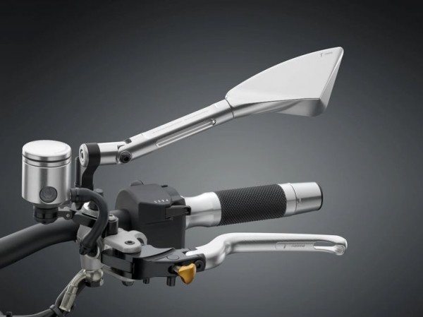 Espejo RIZOMA "TOMOK" derecho para Vespa, anodizado plata